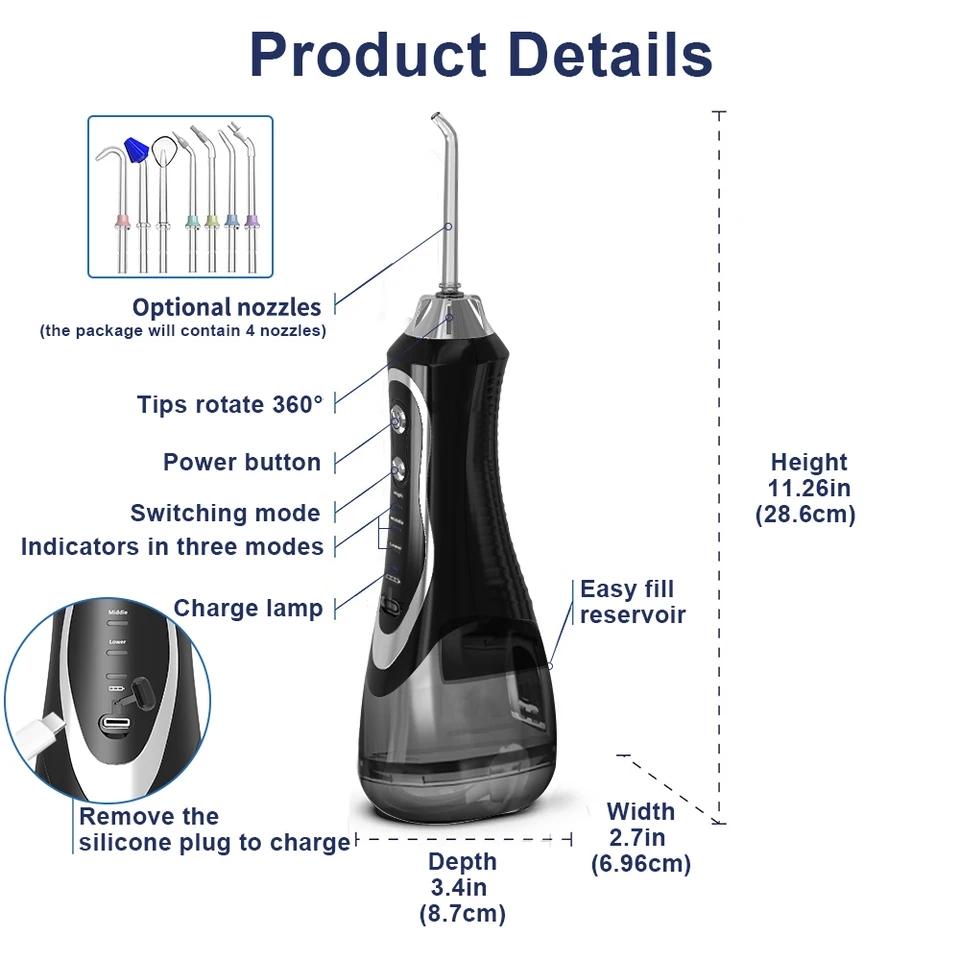 water flosser oral Irrigator with nozzle ()