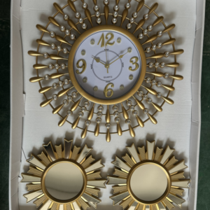 3in1 Decorative Big Size Wall Clock Set – 001