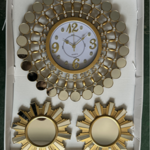 3in1 Decorative Big Size Wall Clock Set – 003
