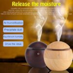 aromatic mushroom humidifier wood effect