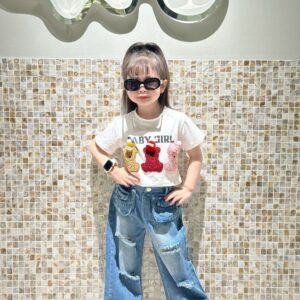 Ava Baby Girl Jeans Set
