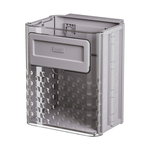 foldable kitchen trash bin gray