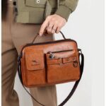 men fashion leather handbag ()