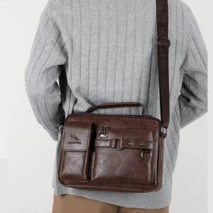 Men Leather Shoulder Handbag