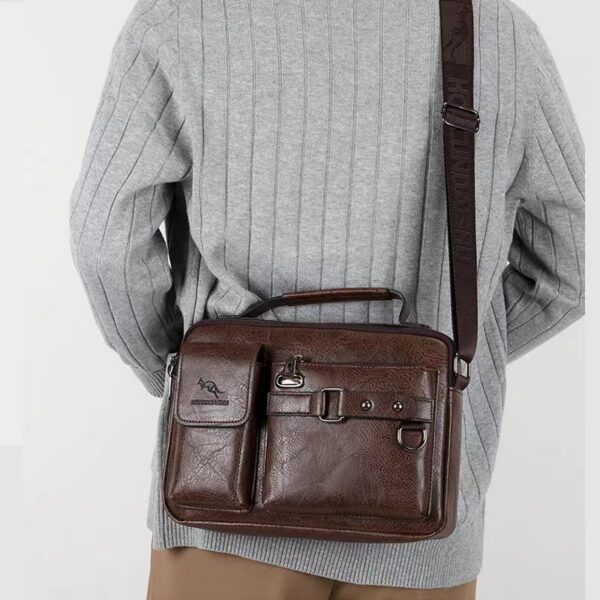 men fashion leather handbag ()