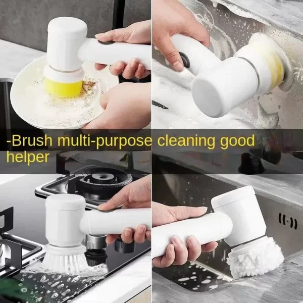 multi functional electric cleaning brush for kitchen and bathroom