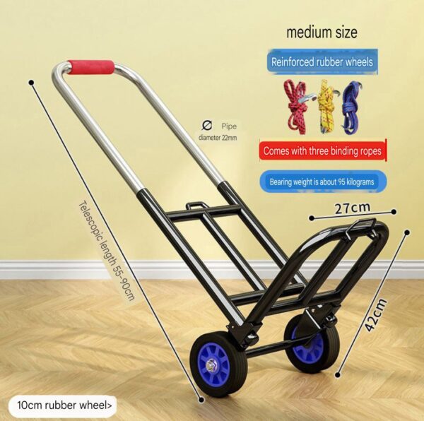 portable foldable trolley cart for home use ()