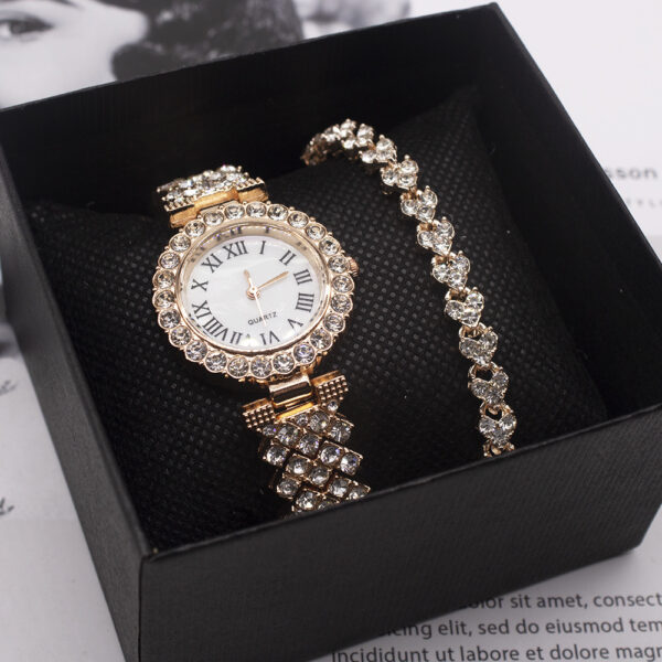 women bling Wristwatch gift set with bracelet ()