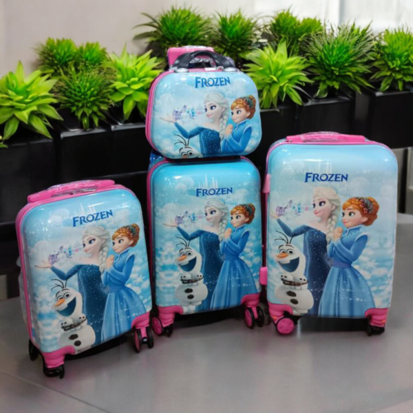 Kids cartoon character luggage travel box ()