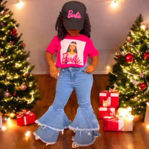 Barbie Girl Top & Jean with Cap