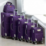 fabric pcs set travel suitcase luggage box ()