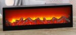 m long decorative fireplace lamp