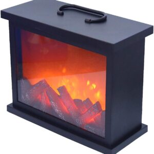 LED fireplace square