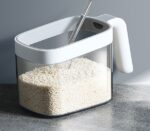 Wall Mount Kitchen Spice Rack Box Organizer with Spoons