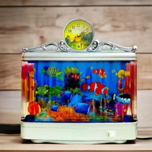 Fish Aquarium Decorative Lamp With Clock