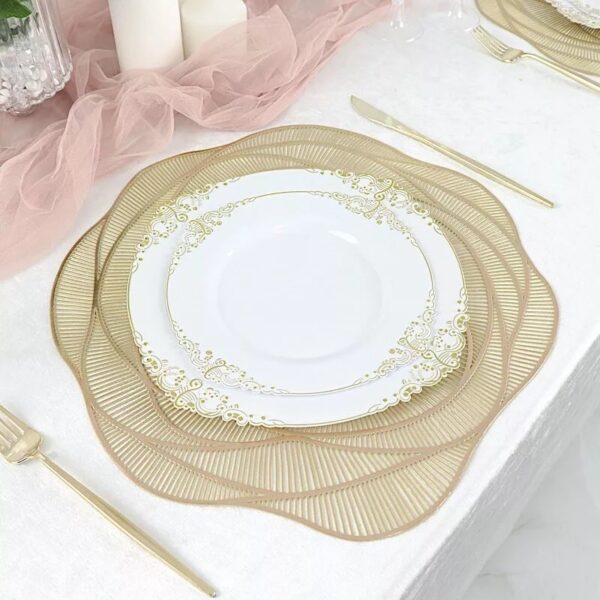rose vinyl placemat
