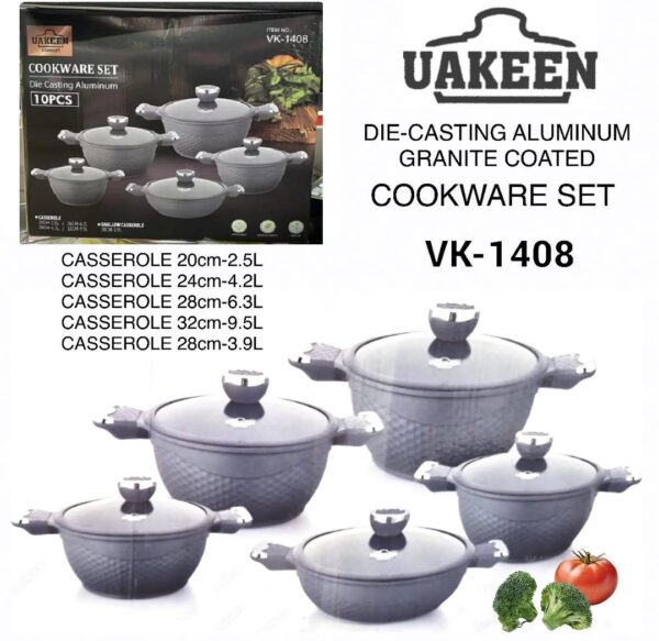 uakeen diecast cookware set