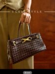 luxury woven handbag ()
